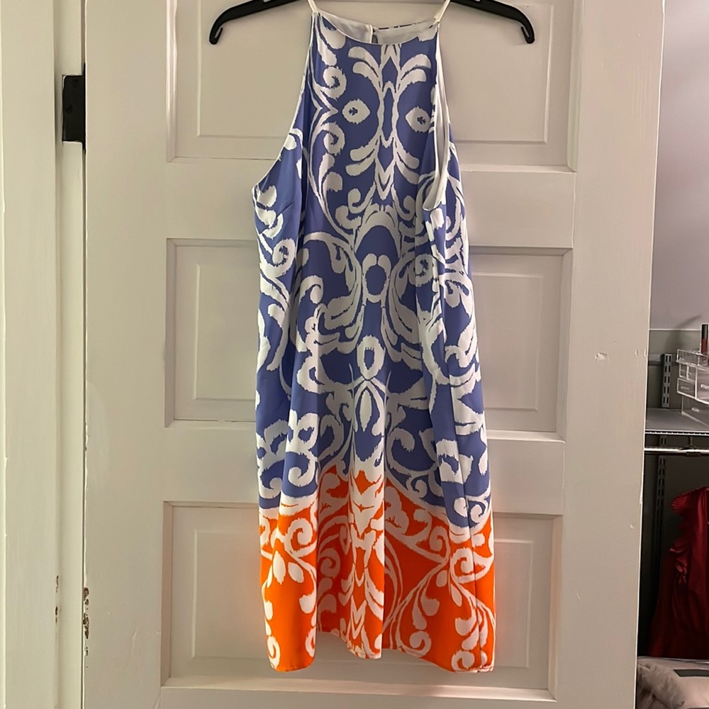 Sleeveless High-Neck Dress